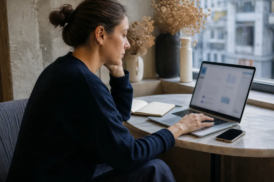Platform founder reviewing payment settings on a laptop